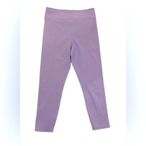 Calme by Johnny Was Active Comp lavender hi waisted/hi rise leggings NWOT SZ XL - Picture 2 of 7